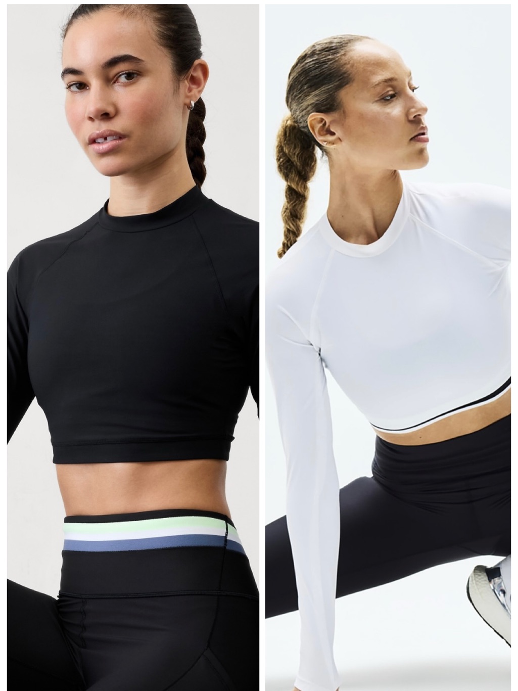 Nwt Set Of 2 Athleta Crosstrain Ultra Crop Top